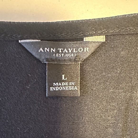 Ann Taylor Black Sequin Blouse - Picture 2 of 8